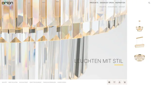 Website Screenshot: LICHTHAUS AN DER ORION Leuchten mit Stil - ORION | Leuchten mit Stil - Date: 2023-06-14 10:44:15