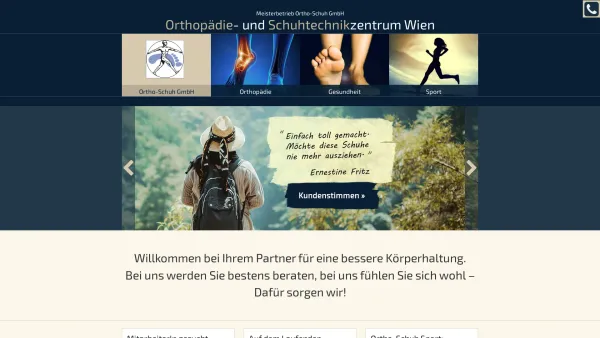 Website Screenshot: Ortho-Schuh GmbH - Ortho-Schuh GmbH :: Ortho-Schuh - Date: 2023-06-23 12:08:28
