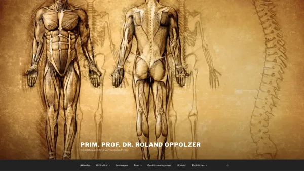 Website Screenshot: Oppolzer Roland Prim. Orthopädie Josefstadt - Prim. Prof. Dr. Roland Oppolzer – Der Orthopäde Ihres Vertrauens mit Herz - Date: 2023-06-23 12:08:28