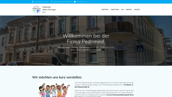 Website Screenshot: Orthopädietechnik pedomed - Startseite - Pedomed Eichinger - Date: 2023-06-23 12:08:28