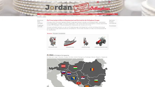 Website Screenshot: Ing. Friedrich Jordan Handelsgesellschaft m.b.H. - JORDAN - ORTLINGHAUS - Wien - Date: 2023-06-23 12:08:28