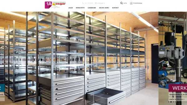 Website Screenshot: 1A Betriebseinrichtungen OSGAR GmbH - Betriebsausstattung » Lager bis Büro | 1A Betriebseinrichtungen - Date: 2023-06-15 16:02:34