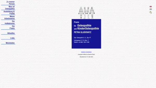 Website Screenshot: OsteopathPetra Gludovatz - Osteopathin Petra Gludovatz - Date: 2023-06-23 12:08:28