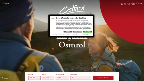 Website Screenshot: Osttirol Werbung GmbH - Urlaubsregion Osttirol » dein Berg-Tirol ⛰ | Osttirol Tourismus - Date: 2023-06-23 12:08:28