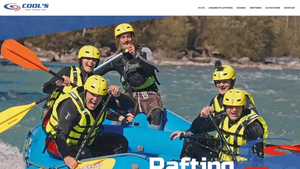 Website Screenshot: Club Aktiv Osttirol-Rafting in Osttirol&Kärnten - COOL`S - Center of Outdoor Lienz - Rafting, Canyoning & Outdoor - Date: 2023-06-14 10:38:01