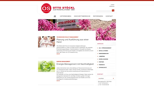 Website Screenshot: Fa. Otto Stöckl - OTTO STOECKL Elektroinstallationen GmbH - Home - Date: 2023-06-23 12:08:31