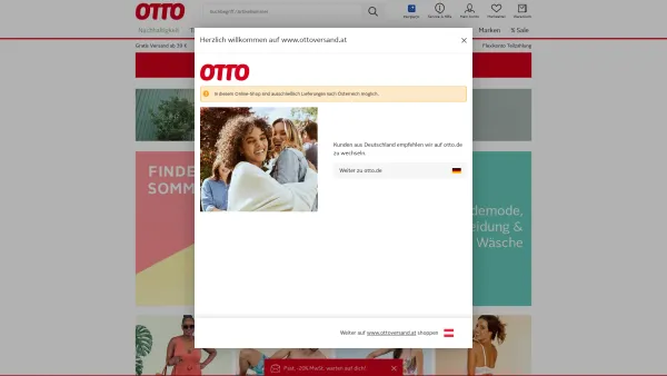 Website Screenshot: Otto Versand GmbH - OTTO Online Shop | Mode & Trachten - Möbel & Living - Technik & Trends - Date: 2023-06-15 16:02:34
