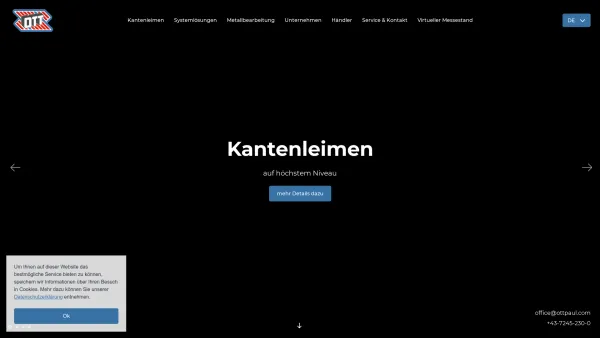 Website Screenshot: PAUL OTT GMBH - Maschinen Tischlerei und Maschinen Möbelindustrie - Date: 2023-06-15 16:02:34
