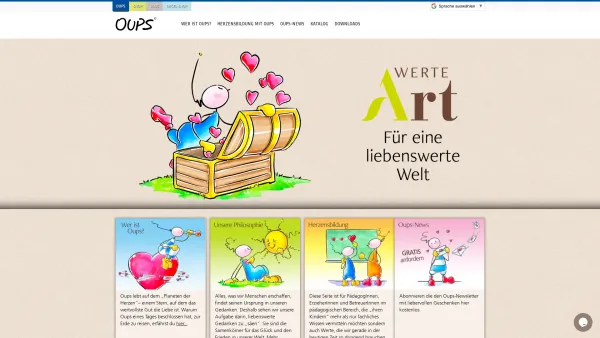 Website Screenshot: Innpuls Vertriebs GmbH Co OUPS vom Planet des Herzens Verlag Oups and Friends - Oups - Website - OUPS Online Shop - Date: 2023-06-23 12:08:31