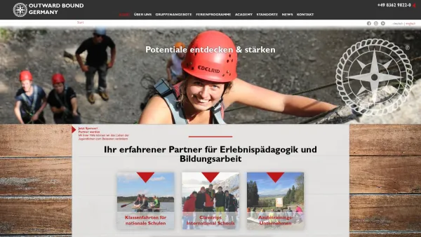 Website Screenshot: to Outward Bound - OUTWARD BOUND - OUTWARD BOUND GERMANY - Date: 2023-06-23 12:08:31