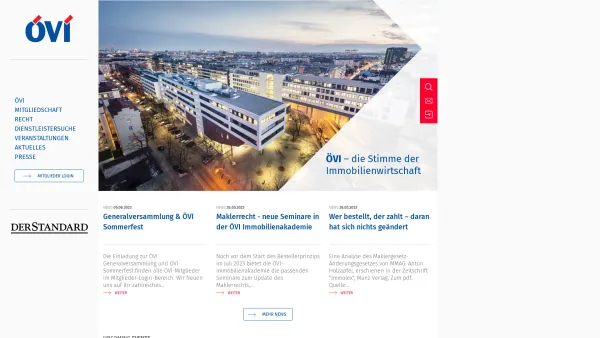 Website Screenshot: Österreichischer Verband der Immobilientreuhänder - Date: 2023-06-14 10:38:18
