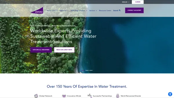 Website Screenshot: Ovivo Austria GmbH - Global Experts in Water Treatment Solutions | Ovivo - Date: 2023-06-14 10:38:04