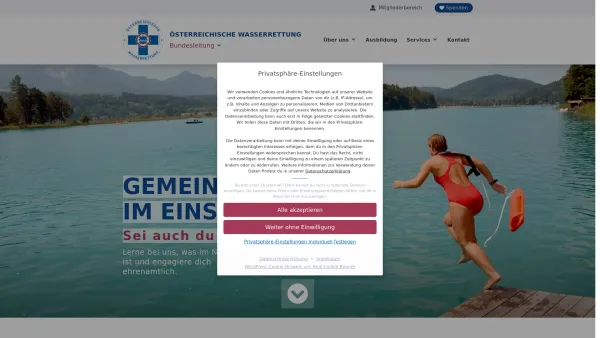 Website Screenshot: Österreichische Wasser-Rettung Bundesleitung - owr.at – Österreichische Wasserrettung – Bundesleitung Österreich - Date: 2023-06-15 16:02:34