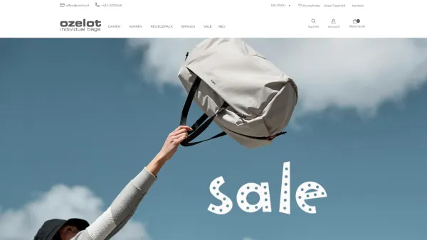 Website Screenshot: OZELOT individual bags - Individuellen Taschen im Online Shop von Ozelot in Wien - Date: 2023-06-23 12:08:31