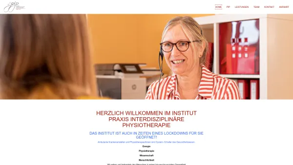 Website Screenshot: PiP Praxis für Interdisziplinäre Physiotherapie - Praxis Interdisziplinäre Physiotherapie - Date: 2023-06-23 12:08:31