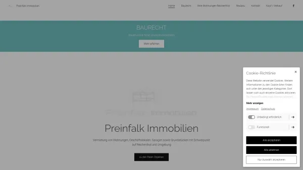 Website Screenshot: protected Immobilien GmbH - Home | Preinfalk Immobilien GmbH - Date: 2023-06-23 12:08:31