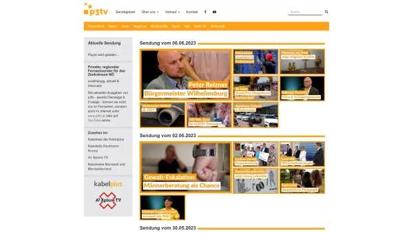 Website Screenshot: P3-Kabel-News - P3tv | Regional-TV für den Zentralraum Niederösterreich - Date: 2023-06-15 16:02:34