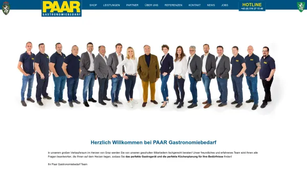 Website Screenshot: Paar - Gastronomiebedarf GmbH - Paar Gastronomiebedarf - hochwertige Gastronomiegeräte für verschiedene Einsatzbereiche in bester Qualität - Date: 2023-06-23 12:08:31