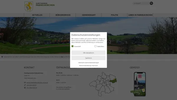 Website Screenshot: Marktgemeindeamt Pabneukirchen - Pabneukirchen - GEM2GO WEB - Home - Date: 2023-06-23 12:08:31