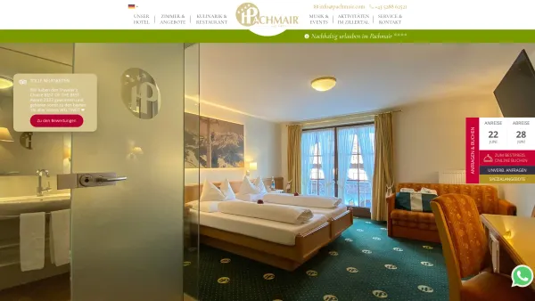 Website Screenshot: Franz Pachmairhof Uderns Zillertal - 4-Sterne Erlebnis- und Verwöhnhotel Pachmair im Zillertal - Date: 2023-06-23 12:08:34