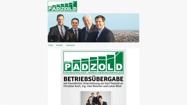Website Screenshot: Karl Padzold Padzold Versicherung Finanzdienstleistung Bestgarantie Makler - Karl Padzold KG - Date: 2023-06-23 12:08:34