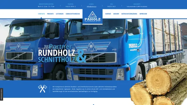 Website Screenshot: Paholz Handelsges.m.b.H. - Hackschnitzel vom Holzhandel in Kärnten – Lagerflächen - Date: 2023-06-23 12:08:34