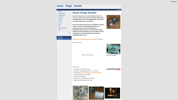 Website Screenshot: Hans Paigl GmbH - Hans Paigl GmbH - Date: 2023-06-14 10:44:17