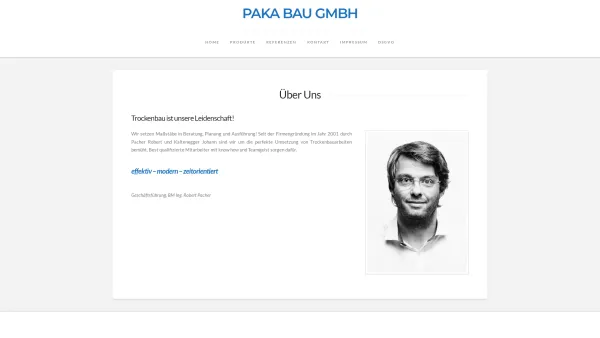 Website Screenshot: paka GmbH - PAKA Bau GmbH | - Date: 2023-06-23 12:08:34