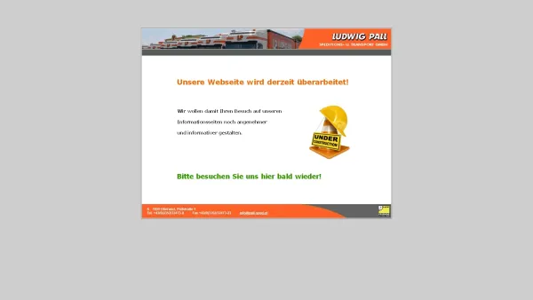 Website Screenshot: Ludwig Pall Speditions und Transportgesellschaft pall-sped.at - Spedition Pall - Date: 2023-06-14 10:37:07