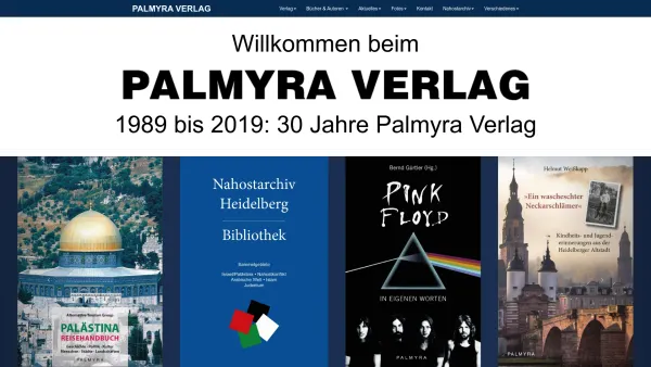 Website Screenshot: Dr. Franz Hain Verlagsauslieferungen Palmyra Verlag - Home | Palmyra Verlag - Date: 2023-06-23 12:08:34