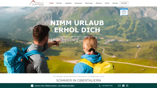 Website Screenshot: Hotel Panorama GmbH - Panorama Obertauern Hotel 4 Sterne Superior - Date: 2023-06-14 10:44:17
