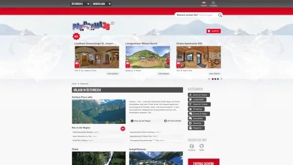 Website Screenshot: Panorama3D - Urlaub in Österreich - Date: 2023-06-15 16:02:34