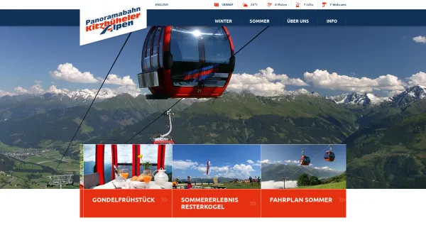 Website Screenshot: Panoramabahn Kitzbühler Alpen GmbH Index - Panoramabahn Kitzbüheler Alpen - Date: 2023-06-23 12:08:37