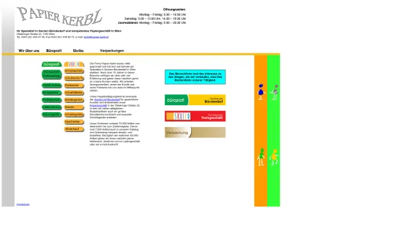 Website Screenshot: PAPIER KERBL SKRIBO BÜROPROFI - Papier Kerbl - Ihr Spezialist für Bürobedarf und kompetentes Papiergeschäft - Date: 2023-06-23 12:08:37