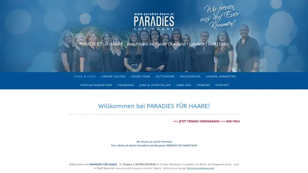 Website Screenshot: Markus Paradisch to THE FITNESS COMPANY - Paradies für Haare, dein TOP-Friseur im Tiroler Oberland - Paradies für Haare - dein Friseur | 2x Landeck | Imst | Serfaus | Ried | Grins - Date: 2023-06-23 12:08:37
