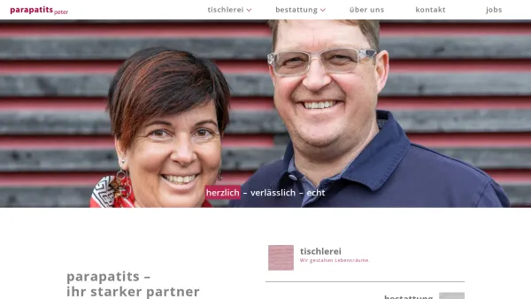 Website Screenshot: Peter tischlerwerkstätte - Startseite | Peter Parapatits - Date: 2023-06-23 12:08:37