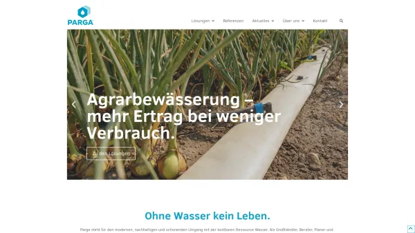 Website Screenshot: Parga Park und Gartentechnik Ges.m.b.H. - Bewässerungstechnik & Teichtechnik Anbieter Österreich - Parga - Date: 2023-06-15 16:02:34