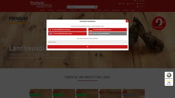 Website Screenshot: Parkett-AGENTUR GmbH - Parkettboden kaufen! - Parkett AGENTUR - Date: 2023-06-23 12:08:37