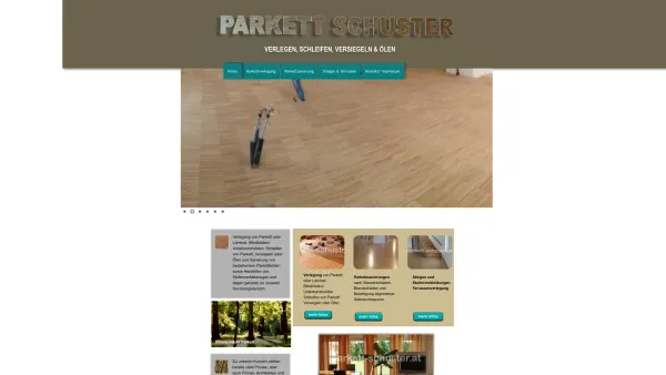 Website Screenshot: Schuster Parkett Vasile Schuster - Parkett Schuster - Vasile Schuster GmbH - Date: 2023-06-23 12:08:37