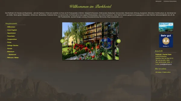 Website Screenshot: Anton Parkhotel am Klopeinersee Familie Zuzek - Parkhotel am Klopeinersee - Familie Zuzek - Date: 2023-06-23 12:08:40