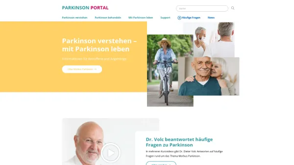 Website Screenshot: Parkinson Portal - Parkinson verstehen - Mit Parkinson leben - Parkinson Portal - Date: 2023-06-14 10:46:49