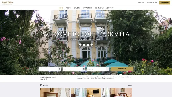 Website Screenshot: Hotel Park Villa Wien - Home | Hotel Park Villa - Date: 2023-06-23 12:08:40