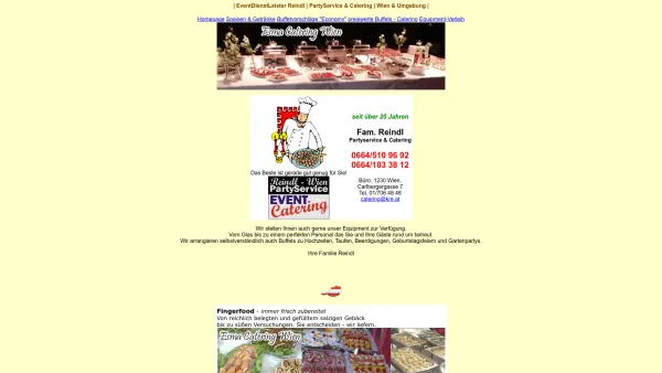 Website Screenshot: Buffet zum Fixpreis | EventCatering & PartyService ~ Fam. Reindl Wien - Fam. Reindl - seit über 20 Jahren - Partyservice & Catering - preiswert & gut - Date: 2023-06-15 16:02:34