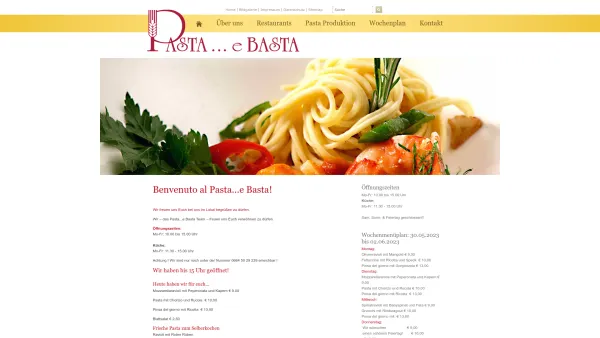 Website Screenshot: Pastae Basta - Pasta e Basta - Pasta, Nudeln, Pasta Erzeugung - Date: 2023-06-15 16:02:34