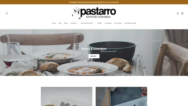 Website Screenshot: Pastarro OG - Pastarro - wertvoll schenken - Date: 2023-06-23 12:08:40