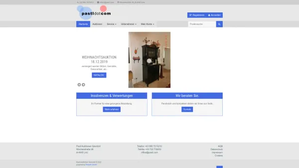Website Screenshot: Pastl Auktionen GesmbH - Pastl | Startseite - Date: 2023-06-14 10:37:04