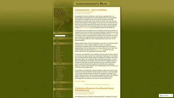 Website Screenshot: Pathologisch-anatomisches Bundesmuseum Wien Narrenturm - schoenheitsop's Blog - Date: 2023-06-23 12:08:40