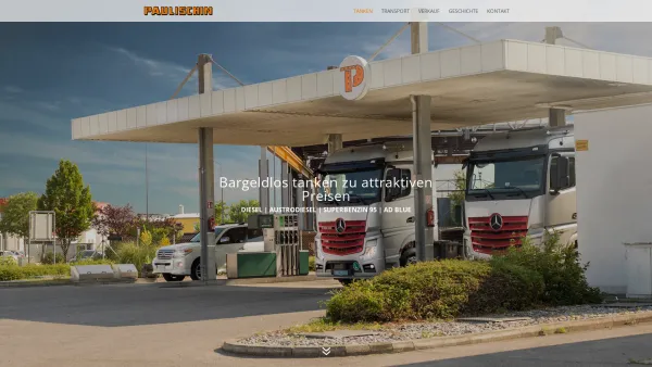 Website Screenshot: Franz Paulischin Gesellschaft m.b.H. Co. PaulischTransporte - Paulischin - Date: 2023-06-23 12:08:43