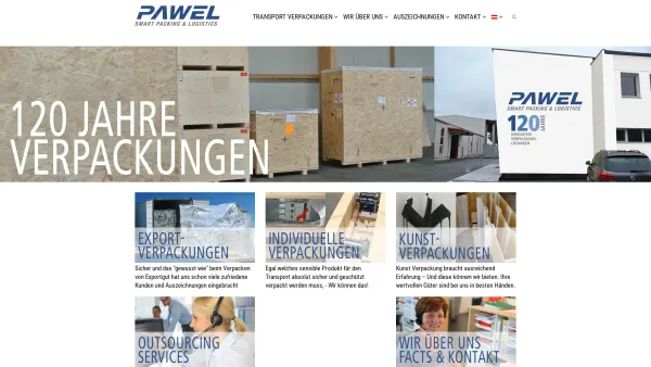 Website Screenshot: Karl Pawel Verpackungsunternehmen GmbH Wien Logistik Kartonagen Folien Verpackungen - Pawel Packaging - Date: 2023-06-23 12:08:43