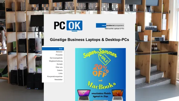 Website Screenshot: PC O.K. Unbenanntes Dokument - Günstige gebrauchte Computer & Laptops in Salzburg - PC-OK Shop Salzburg - Date: 2023-06-23 12:08:43